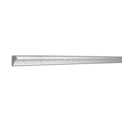 Base en plastique blanche en plastique de 0,375 po d'épaisseur x 1,25 po de largeur x 96 po de longueur
