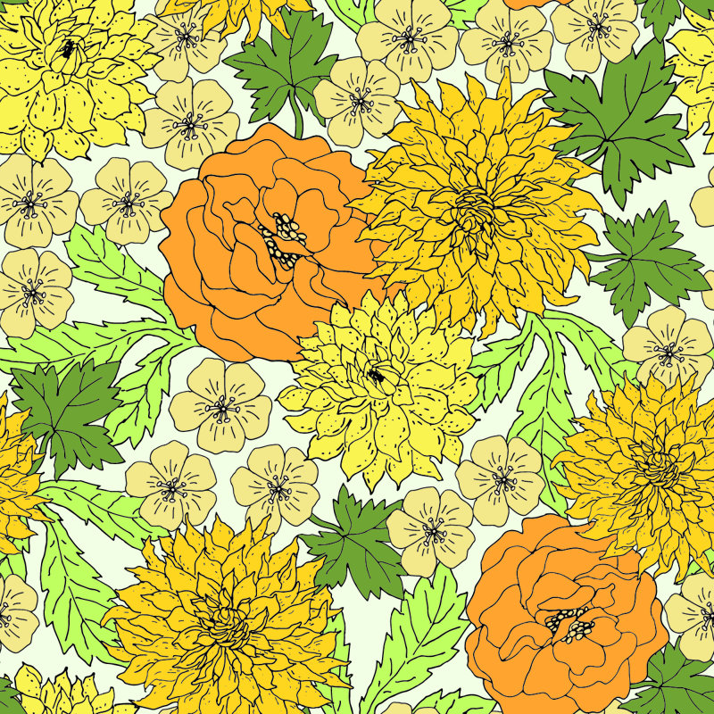 Kenwee Peel & Stick Floral Wallpaper, 8.33' W x 8.33' L