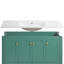 Meuble-lavabo 48 po avec lavabo en céramique, 4 portes à fermeture douce et 2 tiroirs-1412869773