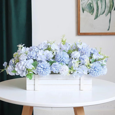 12 pièces de fleurs artificielles en forme de chrysanthème 12 "pour la cuisine à domicile Décorations de fête de Nouvel An Printemps