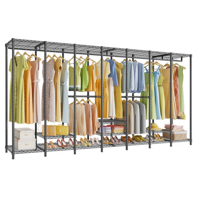 VIPEK V70 Extra Large Garment Rack, Heavy Duty Clothes Rack for Hanging Clothes, 130.6" L x 15.7" W x 76.4" H