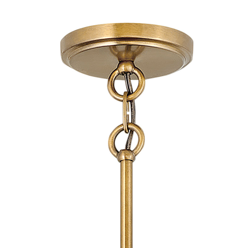 Clarke Medium Pendant, Warm Brass