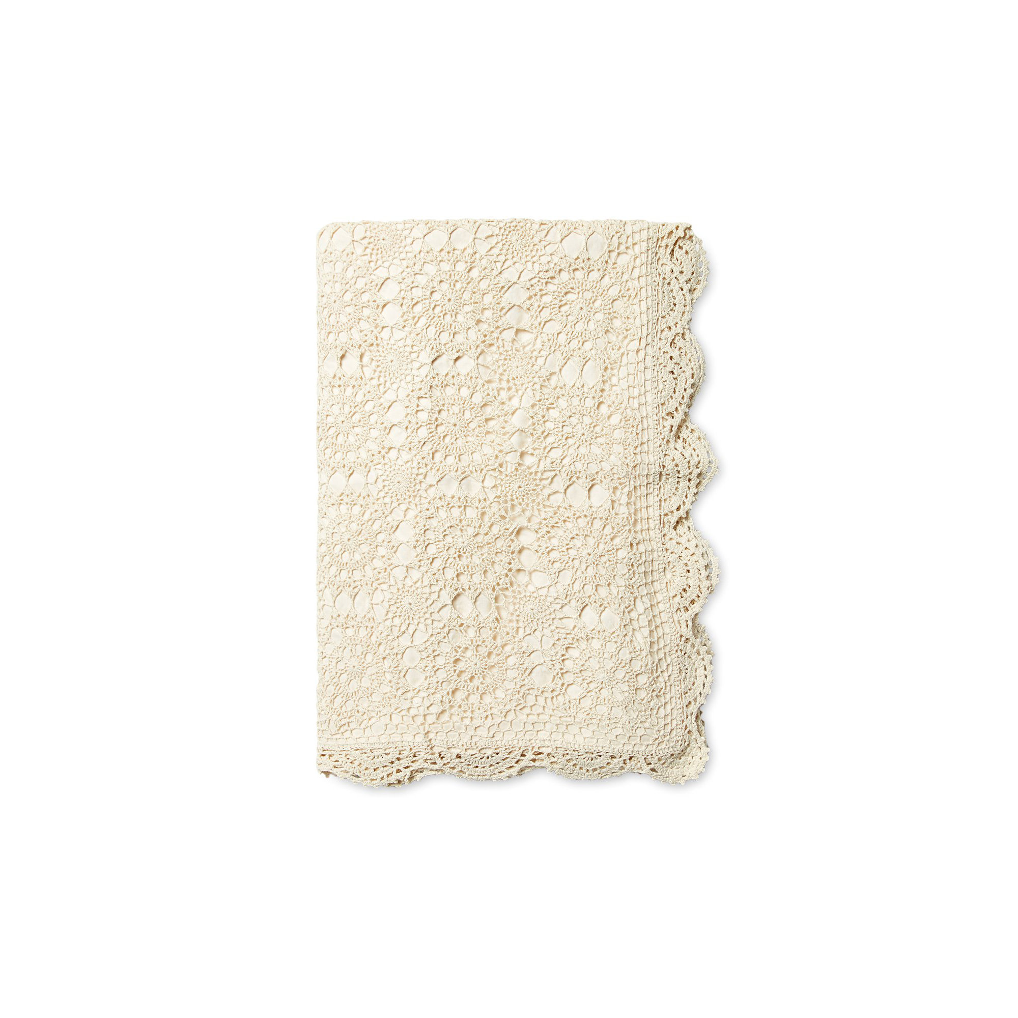 Aveta Embroidered Cotton Pillow Cover, Ivory