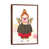 Classic Brown Wood Floater Framed