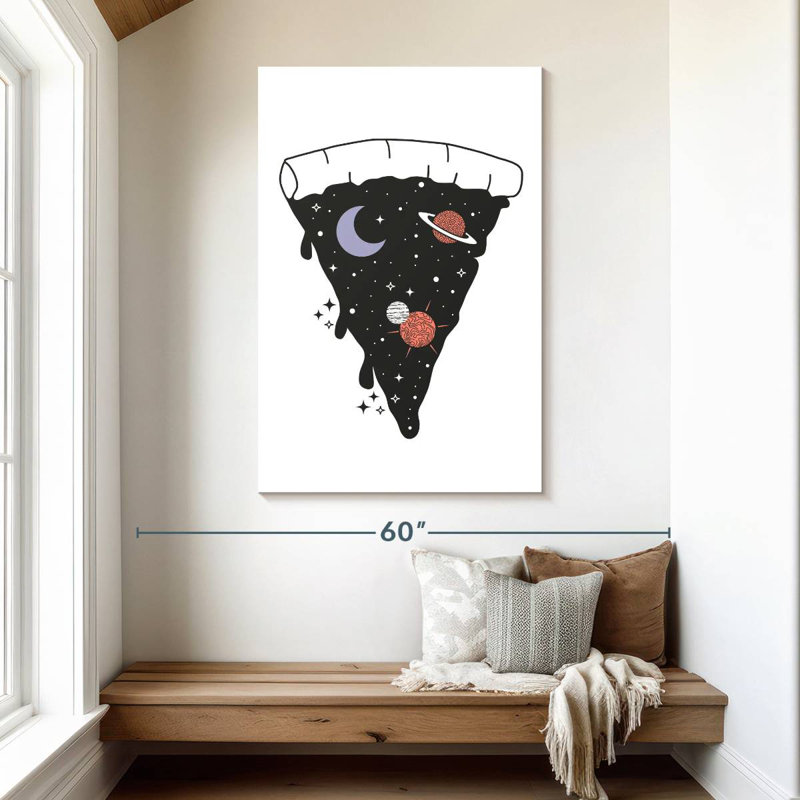Space Pizza, H 48 po x l 32 po