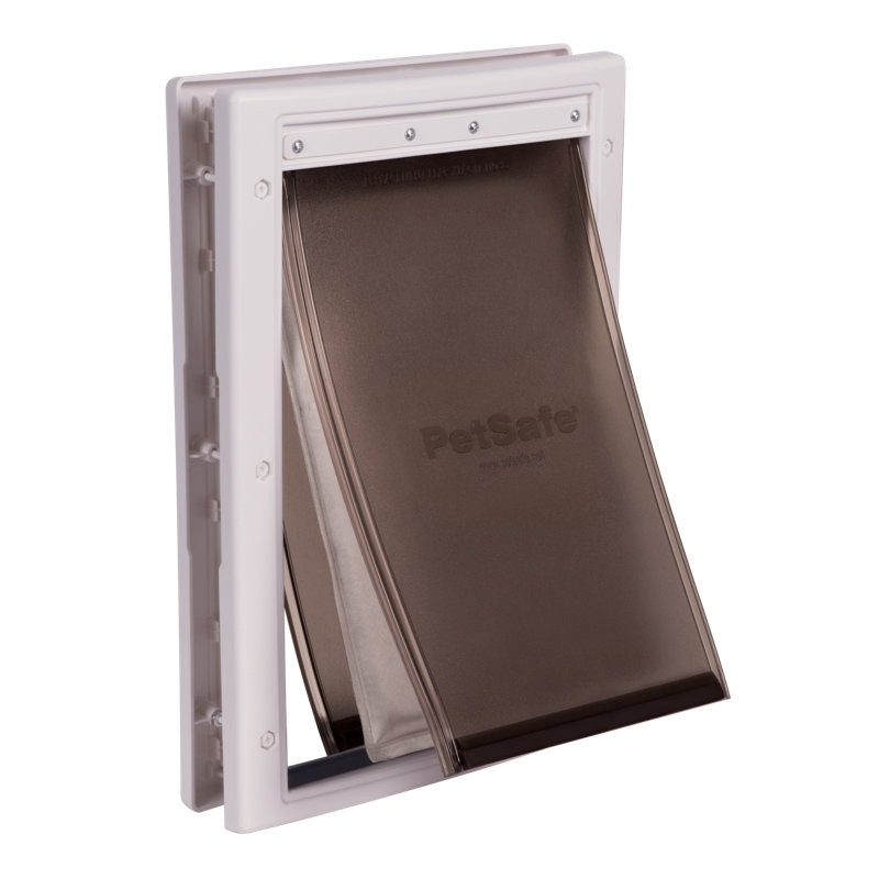 Medium White Plastic Energy Efficient Pet Door