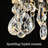 1-light 7.9" Mini Crystal Flush Mount Ceiling Light