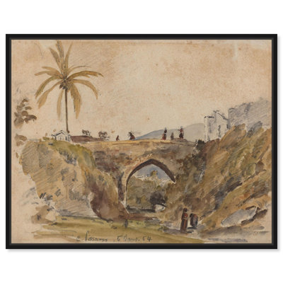 Pont à Caracas, 1854, toile, paysages classiques par 