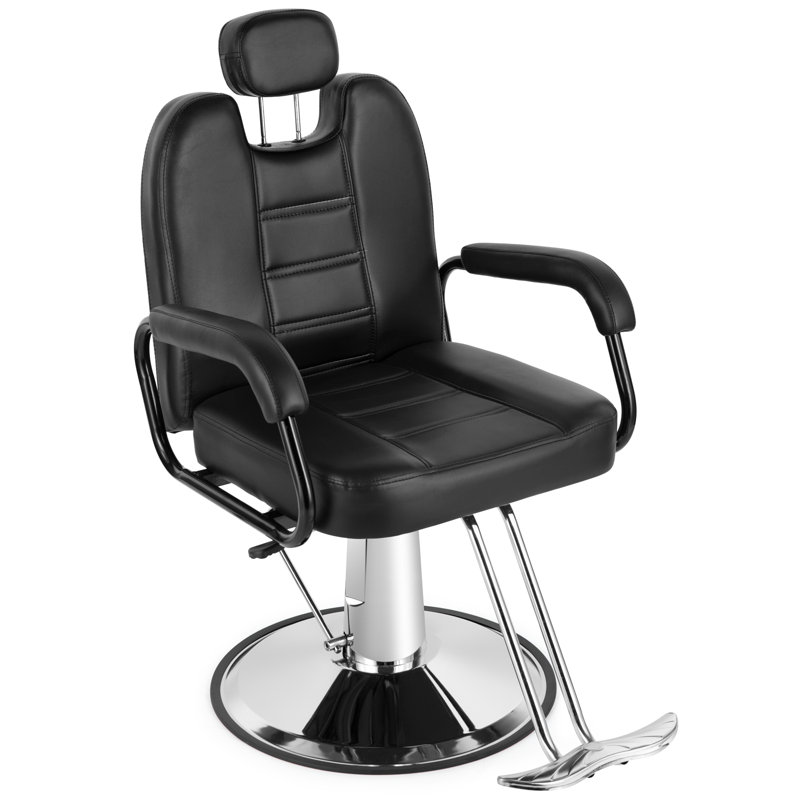 Faux Leather Recliner, Red/Black