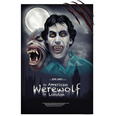 «ACHETER DE L'ART POUR MOINS» sous licence officielle d'un loup-garou américain, affiche d'art 24 x 36 po Scrore - impression décorative - papier pour affiche - prêt à encadrer