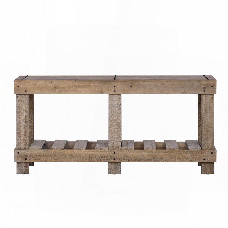 62.9" Vintage Entryway Table, Natural
