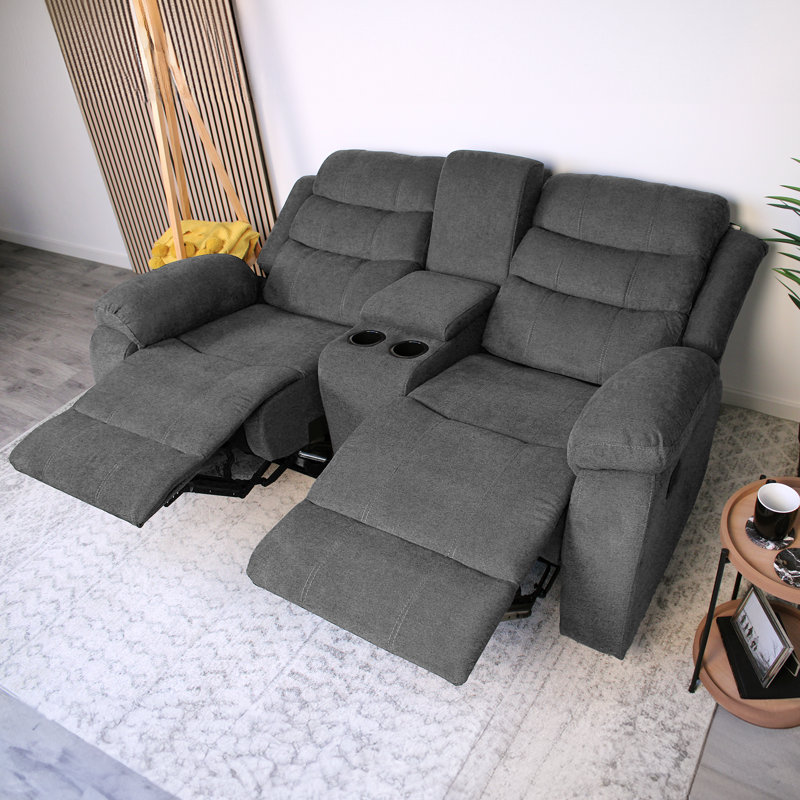 Binzel 2 Seater Linen Reclining Sofa