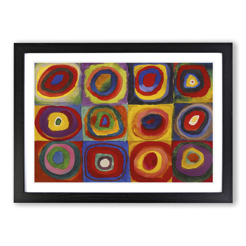 Farbstudie by Wassily Kandinsky - Framed Print, Black Framed, 36cm H x 48cm W x 2cm D
