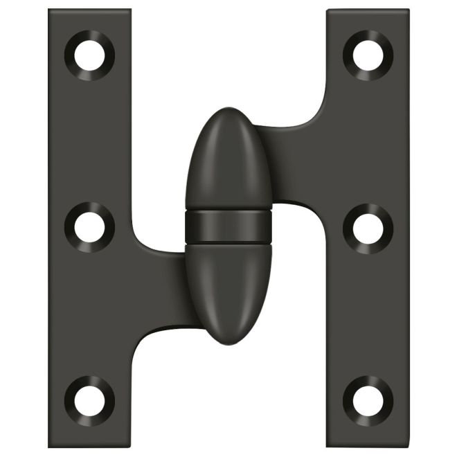 Charnière en bronze huilé 3 po x 2 1/2 po Deltana OK3025B10B-L, Bronze huilé