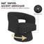 Fauteuil d'appoint pivotant en tonneau avec base pivotante à 360 ° Teddy Teddy, chaise longue moderne pour le salon ou la chambre à coucher-1103809875-1128290178