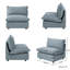 Chaise sans accoudoirs en lin Gracey-1529123140