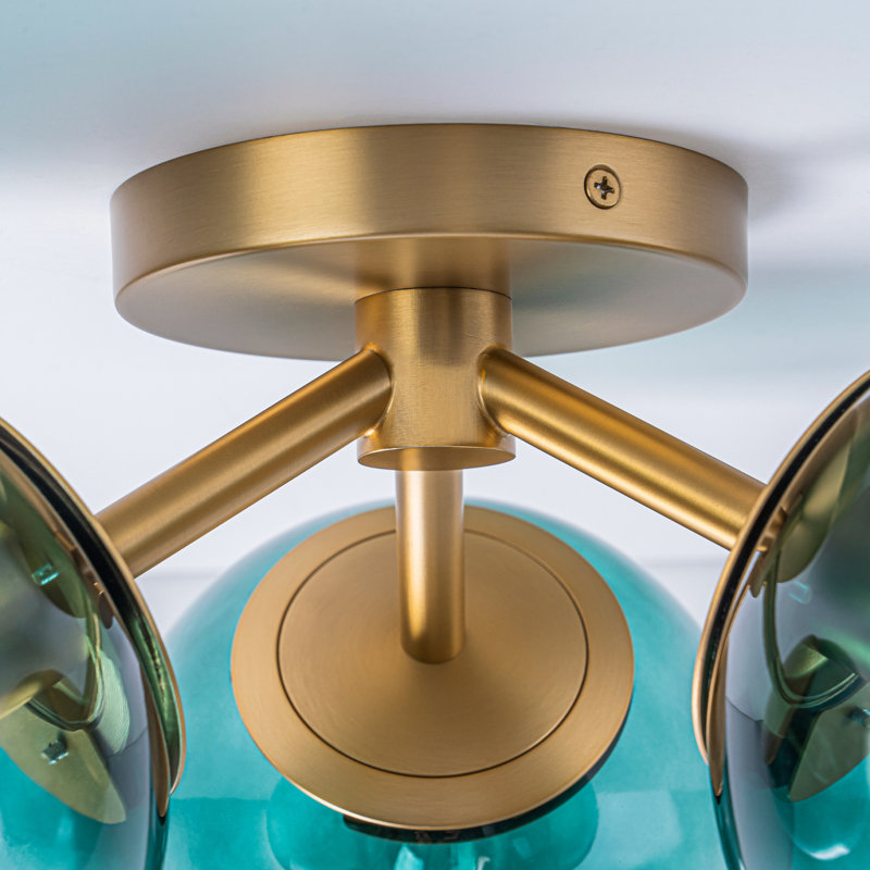 Glass Semi Flush Mount
