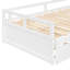 Lit de jour extensible avec couchette, lit de jour en bois avec couchette, blanc (OLD SKU: WF194887AAK)-894484519