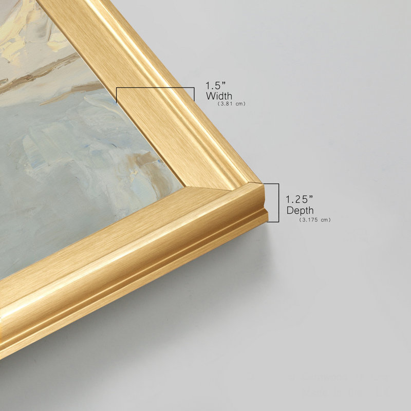 Northwest Shore - Reproduction d'art sur toile encadrée, H 26,5 po x l 26,5 po x P 1,5 po, Cadre noir