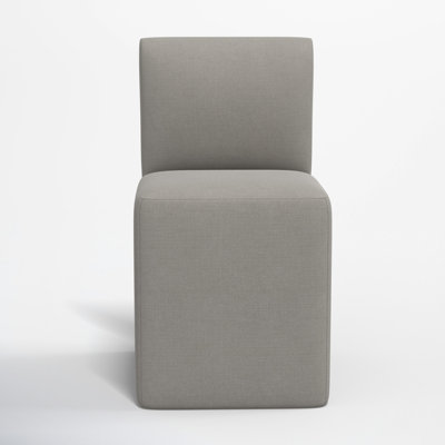Mendy Upholstered Dining Chair with Casters