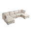 Canapé modulaire avec repose-pieds Donoghue