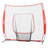7x7 ft Baseball Softball Practise Net, Portable Baseball Training Net for Hitting Batting