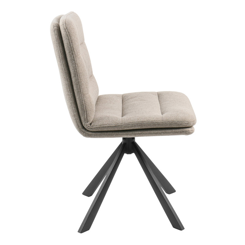Barbarra 85cm H Fabric Upholstered Parsons Chair, Beige