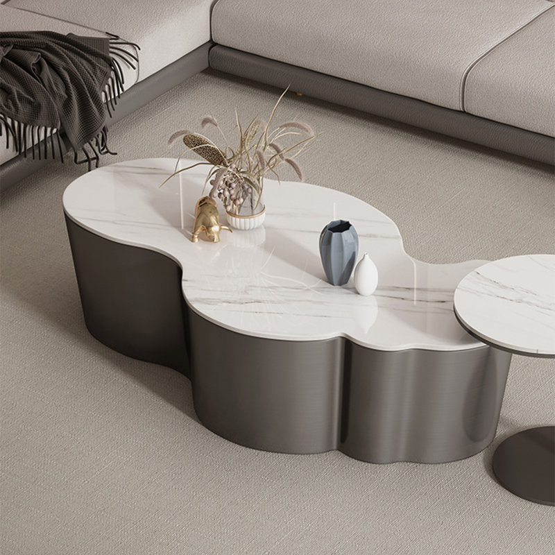 Mazza, H 15,7 po x L 51,2 po x l 27,6 po, Blanc