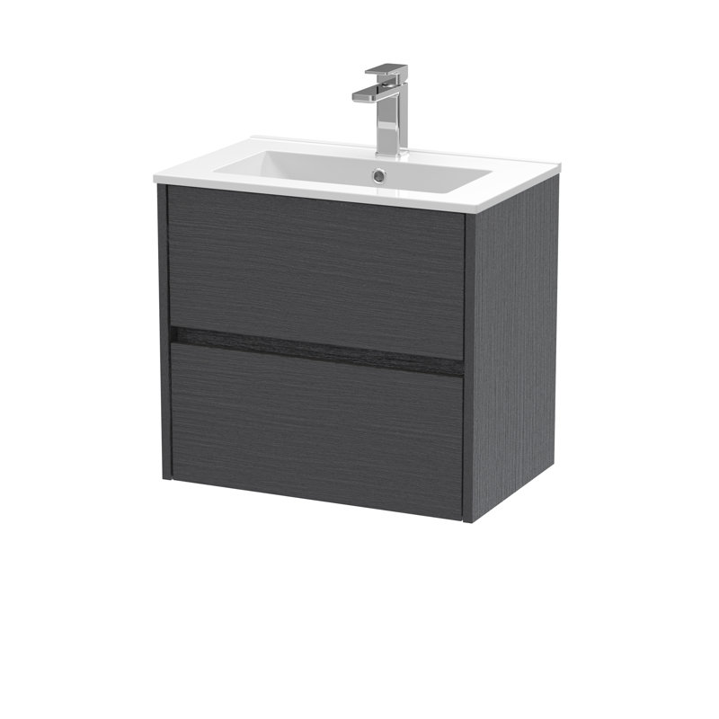 Havana 800mm Single Bathroom Vanity with Drop In Vitreous China Basin, Graphite Grey