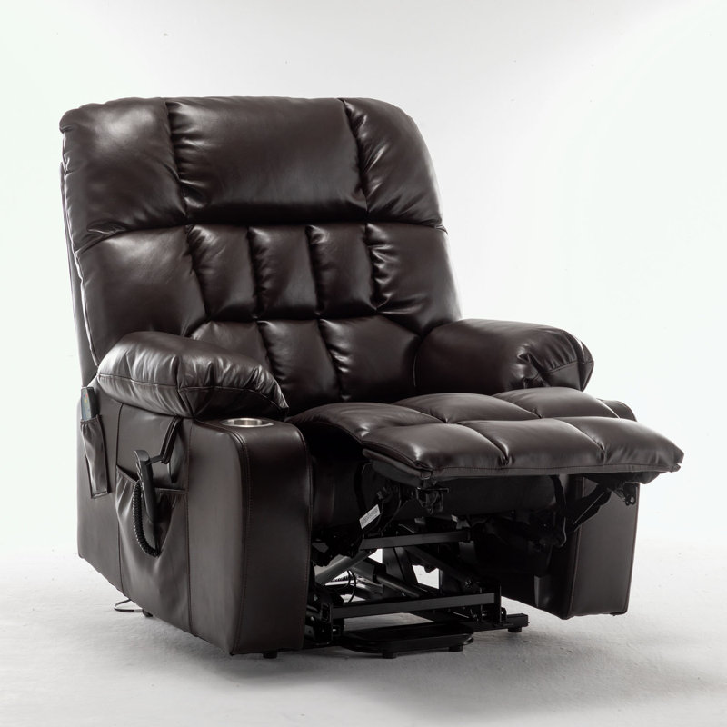 Faux Leather Heated Massage Chair