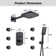 4-Function Wall Mounted Thermostatic Complete Shower System with 6 Body Jets and Rough-in Valve