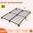 Heavy-Duty Metal Platform Bed Frame, Black Queen/King Size, No Box Spring Needed, 12 Inch Under Bed Storage-1005213615