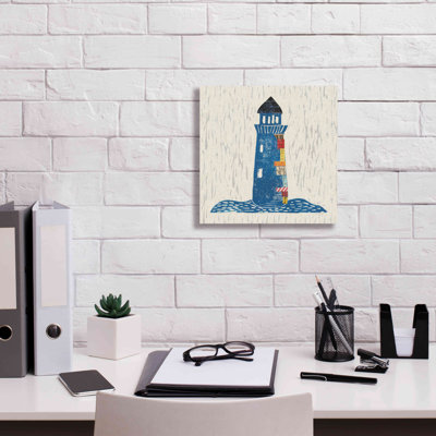 «Nautical Collage II on Linen» par Courtney Prahl, estampe numérique sur toile