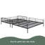 Lit double superposé au-dessus de grand lit double en métal-886254873