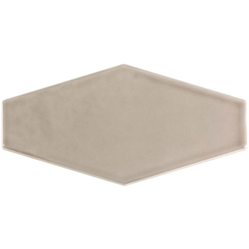 Manchester 4x8 Hexagon Glossy Ceramic Tile, Taupe Beige