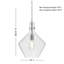Luminaire suspendu 1 lumière 12,25 po Lenrose