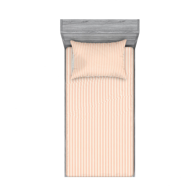 Ensemble de draps rétro Country House, Ensemble de draps pour lit simple TG avec drap-hou