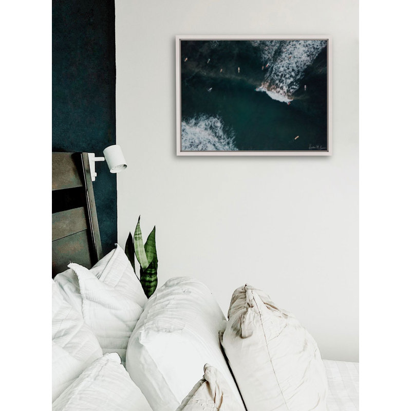 You Go Left And I'll Go Right Print by Kristen M. Brown, 21.5" H x 27.5" W x 1.25" D, White Framed Canvas