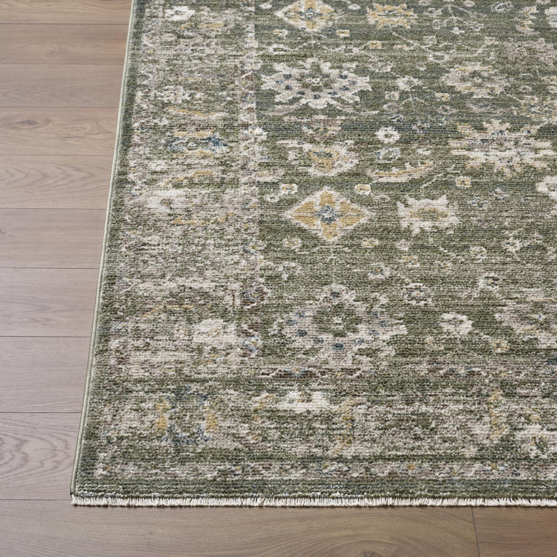 Fifth Avenue Oriental Area Rug, Green/Tan/Brown/Gray/Ivory, Runner 2'6" x 7'3"