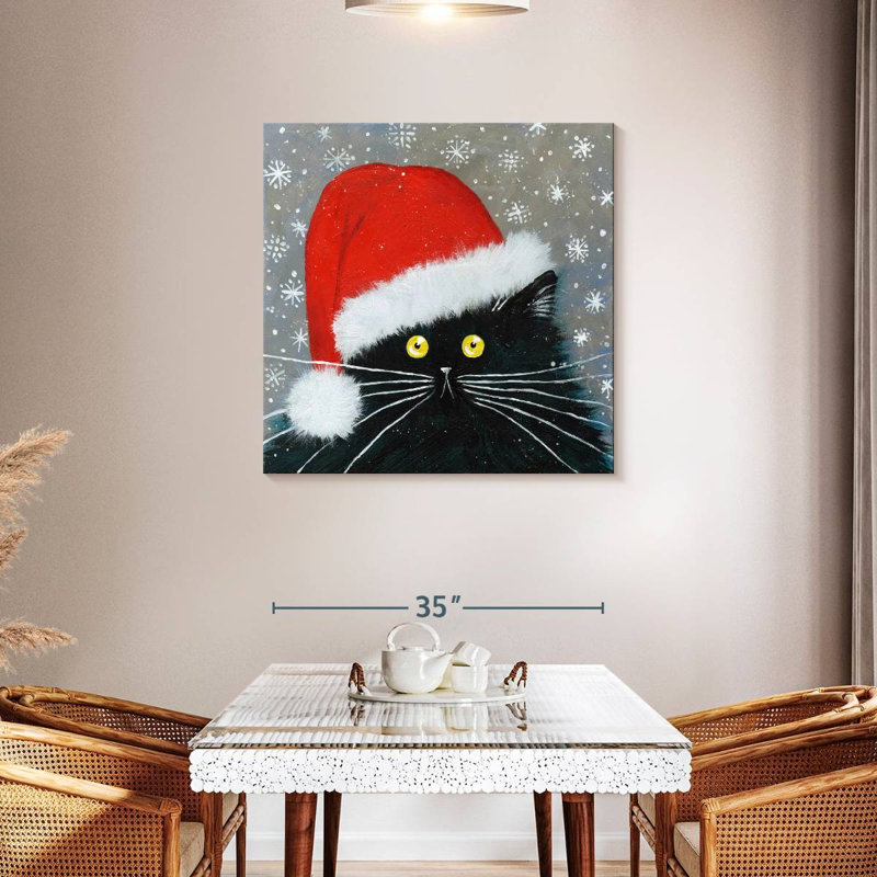Brampt Santa Cat, 36" H x 36" W