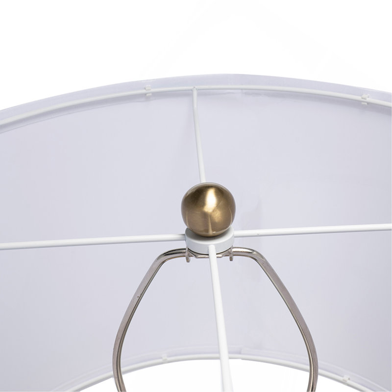 Lampe de table conique en aluminium D15 x 28,5 po