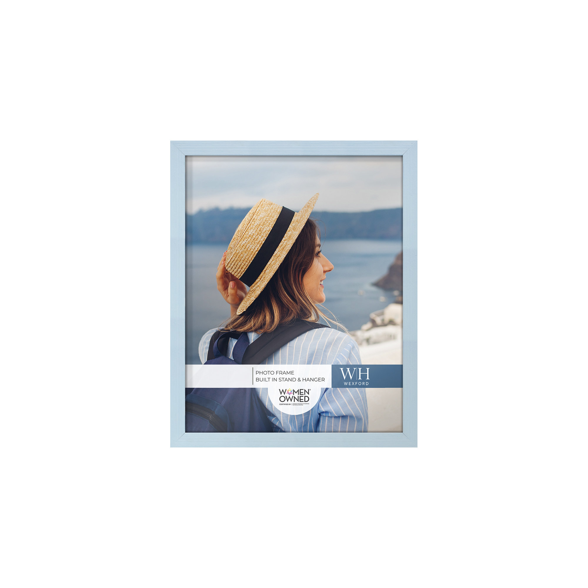Apolline Wood Picture Frame, Baby Blue, 8" x 10"