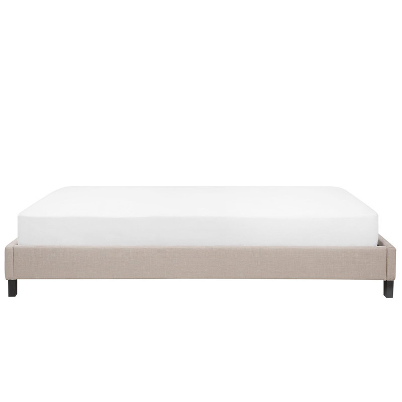Kirkham Upholstered Bed, Super King (6'), Beige