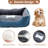 Glenora Oversized Nightstand with Washable Pet Bed Sofa Included