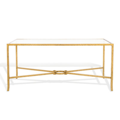 Tauri Markley Forged Metal Rectangle Coffee Table