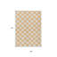 Tapis intérieur / extérieur lavable à pois 8 pi x 10 pi pêche et ivoire