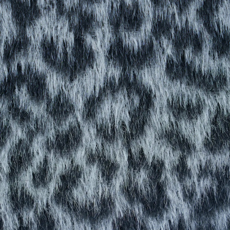 Lilya Leopard Fabric, Gray/ Black