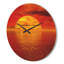 Horloge murale soleil tombant sur l'océan-63617895