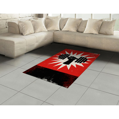 Fitness High Density Long Fiber Poly Threads Decorative Area Rug Carpet
