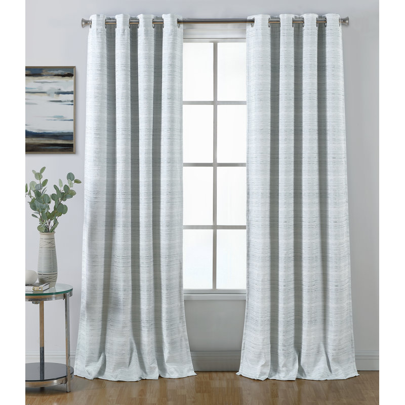 Velma Blackout Curtain Single Panel, Spa, 52" W x 95" L